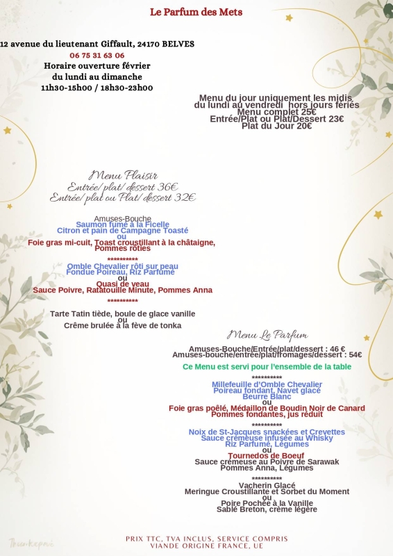 Le Parfum Des Mets - restaurant BELVES - restaurant a faire Pays-de-belvès