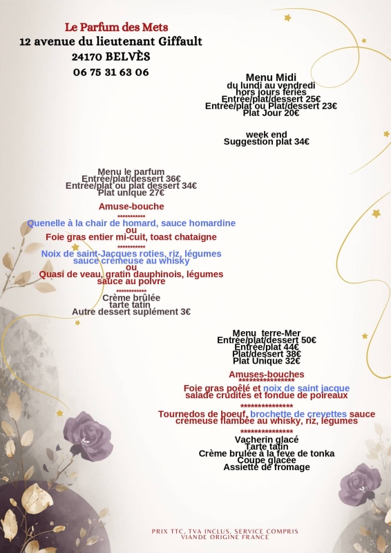 Le Parfum Des Mets - restaurant BELVES - Restaurant Pays de Belves